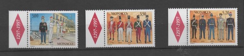 Monaco 3 briefmarken - --,