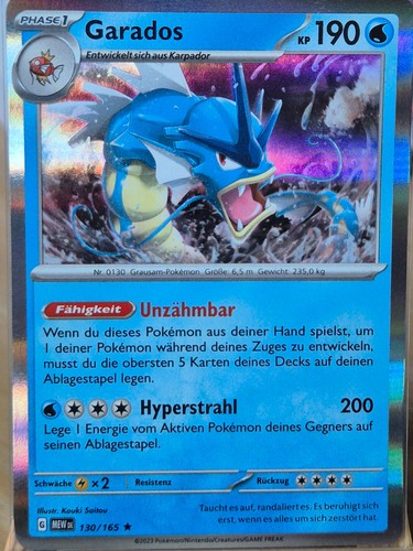 Pokemon karte 151 garados - pokemon,