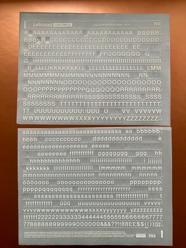 Letraset 703 helvetica light - ,