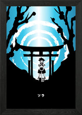 Anime Illustration gerahmtes