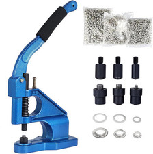 Vielseitige Ösen- & Nietenpresse: Hand-Ösenmaschine mit 3 Matrizen, 1500 Ösen