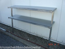 Edelstahlregal, Tischregal, Aufsatzbord, Regal