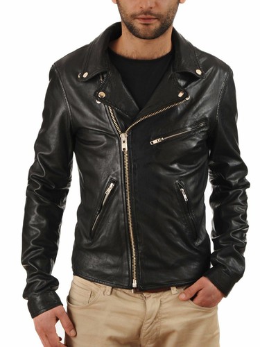 Herren schwarze lederjacke - herren,