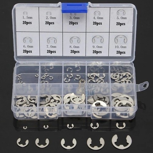 120x edelstahl clip set - 120x, e-clip
