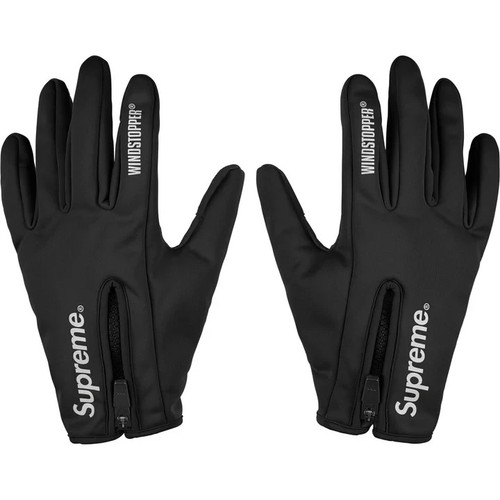 Supreme windstopper zip gloves - windstopper,