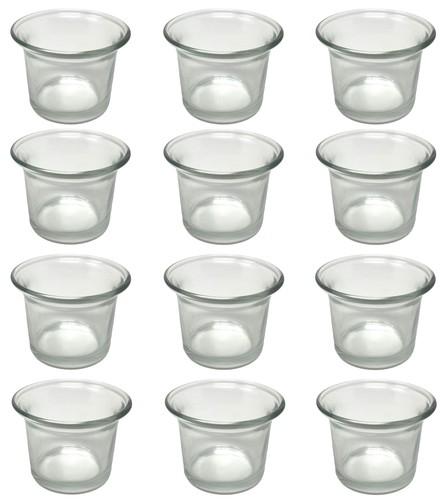 Teelichthalter glas klar - teelichthalter,