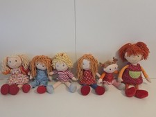5 x Haba Stoffpuppe + 1 Sigikid Puppe Conni