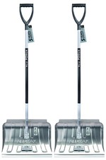 2X Metall Schneeschaufel mit