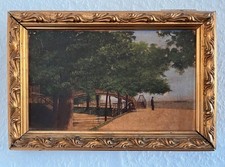 Antikes Bild Promenade Um 1900