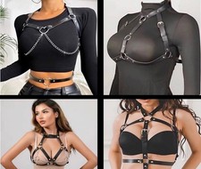 Sie, Brust Harness, Kunstleder, BDSM, Gothic, SM, Rollenspiele ...