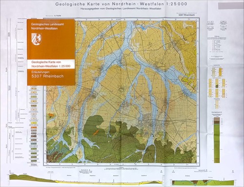 Geologische karte rheinbach - karte,