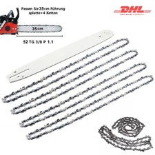 4x Sägekette + Schwert 35cm
