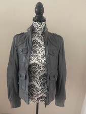 Damen Leder  Biker Jacke -