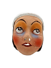 +ANTIK+ Pappe / Pappmaché / Maske / Larve / Fasching / Karneval um 1900