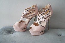 asos High Heel Sandalette Poledance Materialmix Gr. 39 NEU