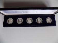 Merkur Spielothek Münzsammlung, 5 verschiedene Spielautomaten-Motive !