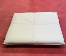echt Leder Sitzkissen Stuhlkissen Auflage  Polster  35x35x3 cm Antirutsch creme