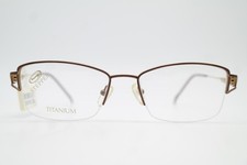Brille Stepper SI-50096 TITANIUM Bronze Gold Halbrand Brillengestell Neu