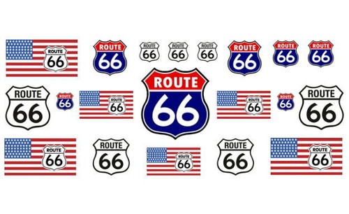 Route usa flagge fahne - route, 66