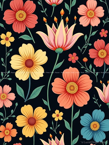 Foto blumen modern pop art - blumen,