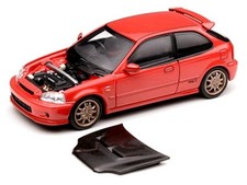 HONDA Civic Type R (EK9) - Mugen  - milano red - MotorHelix 1:64