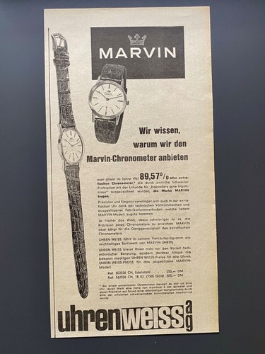 Marvin chronometer uhren weiss - uhren,