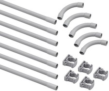 Isolierohr leerrohr lichtgrau