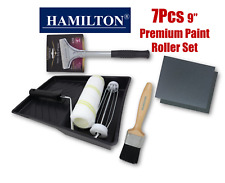 7-tlg. Hamilton Farbroller Tablett Pinsel Set Dekorieren Malen Naturborsten