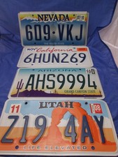 4 x Nummernschild USA