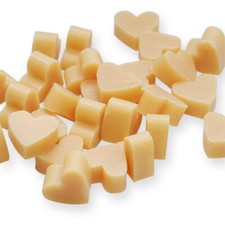 Florex Schafmilchseife mini mini Herz 50 Stück ZIRBE - ORANGE-BRAUN Seife Gastge