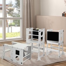 Lernturm Montessori Lernstuhl Tafel Hochstuhl Kinderstuhl Learning Tower Kinder