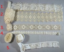 Sammlung Vintage Häkelspitze