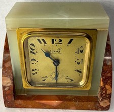 Art Déco Onyx Marmor Uhr
