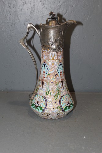 Silber krug cloisonne - silber, emaliert