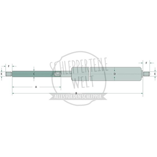 Gasdruckdämpfer newton 500 - newton, a