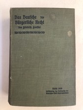 Das deutsche Bürgerliche Recht Friedrich Foerster 1909 RAR Gesetze Jura Recht