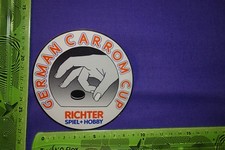 Alter Aufkleber GERMAN CARROM CUP RICHTER Spiel+Hobby