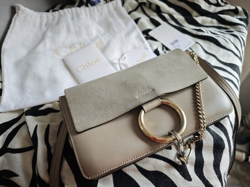Chloé faye tasche motty grey - faye,