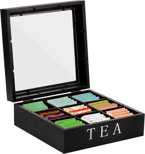 Teebox teebeutelbox mit 9 - teebeutelbox,