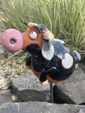 Keramik schwarze Kuh