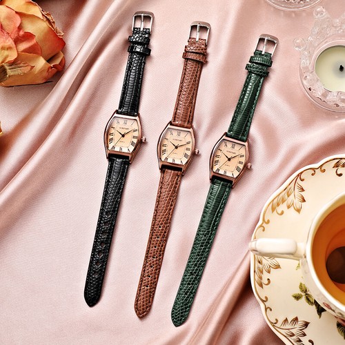 Damen armbanduhr leder - ,