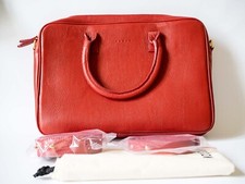 Aktentasche Leder rot Eddie