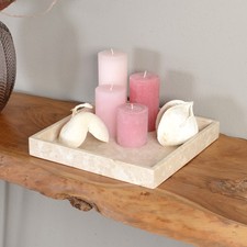 Deko-Marmor-Tablett 30 cm