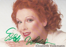 Elisabeth Volkmann z.B. "Klimbim" - Karte - 80er Jahre - original signiert