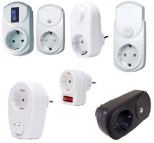 Zwischenstecker mit Schalter Dimmer Zwischensteckdose LED Schutzkontakt Kopp