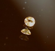 1 Saphir gelb 0,14 ct rund 1,7 x 3,1 x 3,1 mm Safir lupenrein Ceylon