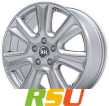 RH Alurad NAJ II sport-silber lackiert 10x22" ET40 LK5 120 ML 74.1 Alufelgen ...