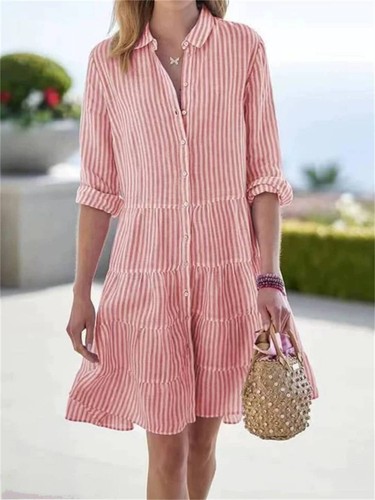 Linie kleid damen langarm - a-linie-kleid,