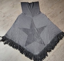 Key Largo Poncho Grau mit