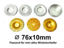 Raspelscheiben SET Ø76x10